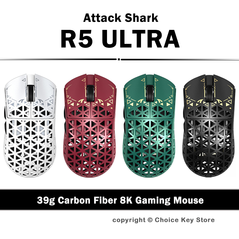 Logitech Mouse G Pro X Superlight - ATTACK SHARK R5 Ultra Wireless Gaming