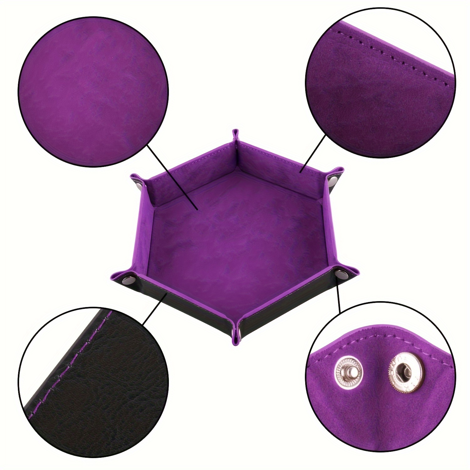 1pc Classic Hexagon Dice Tray, - đánh giá và giá Essential Gaming Accessories