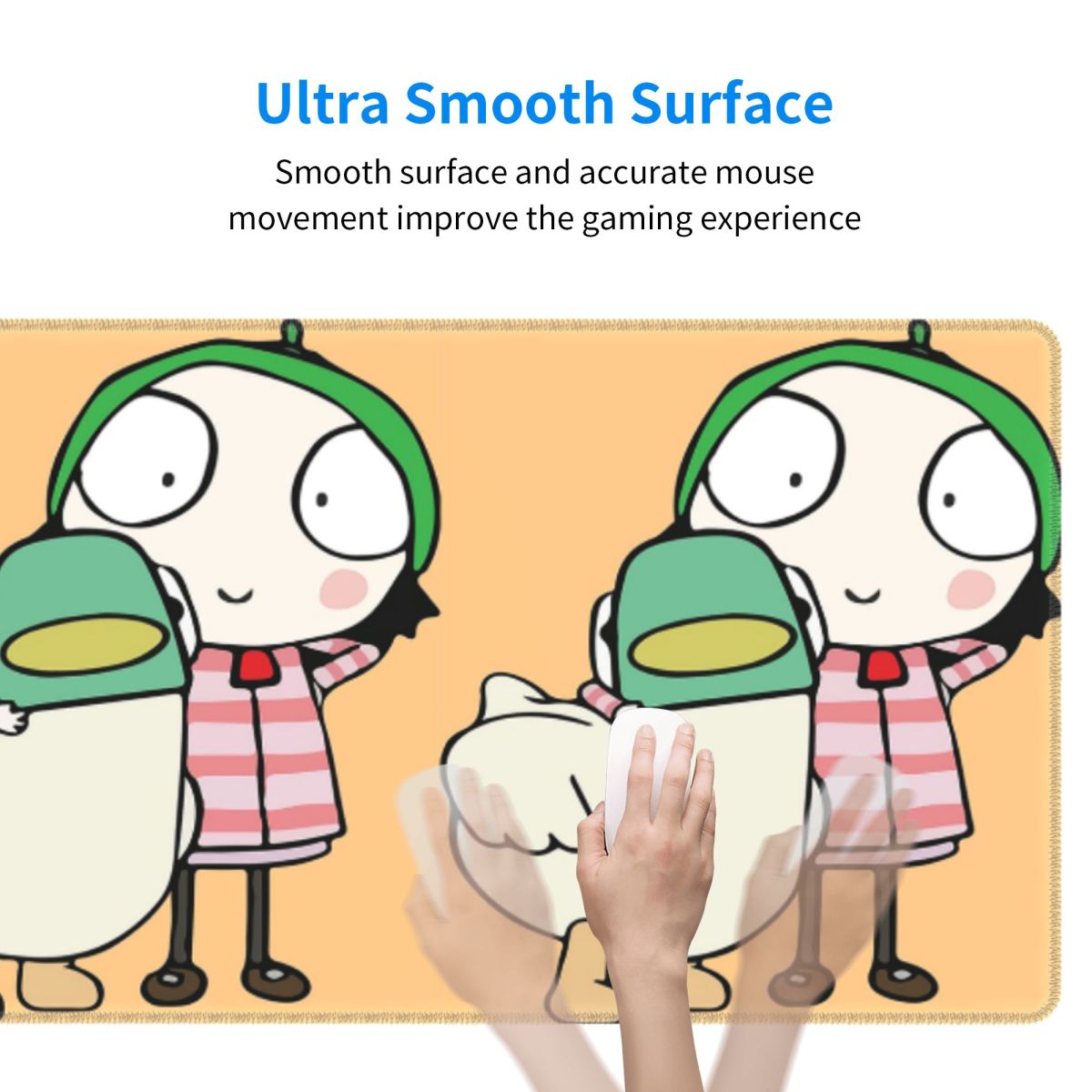 Large Mouse Pad Sarah And Duck - đánh giá và giá Gaming Accessories To Have