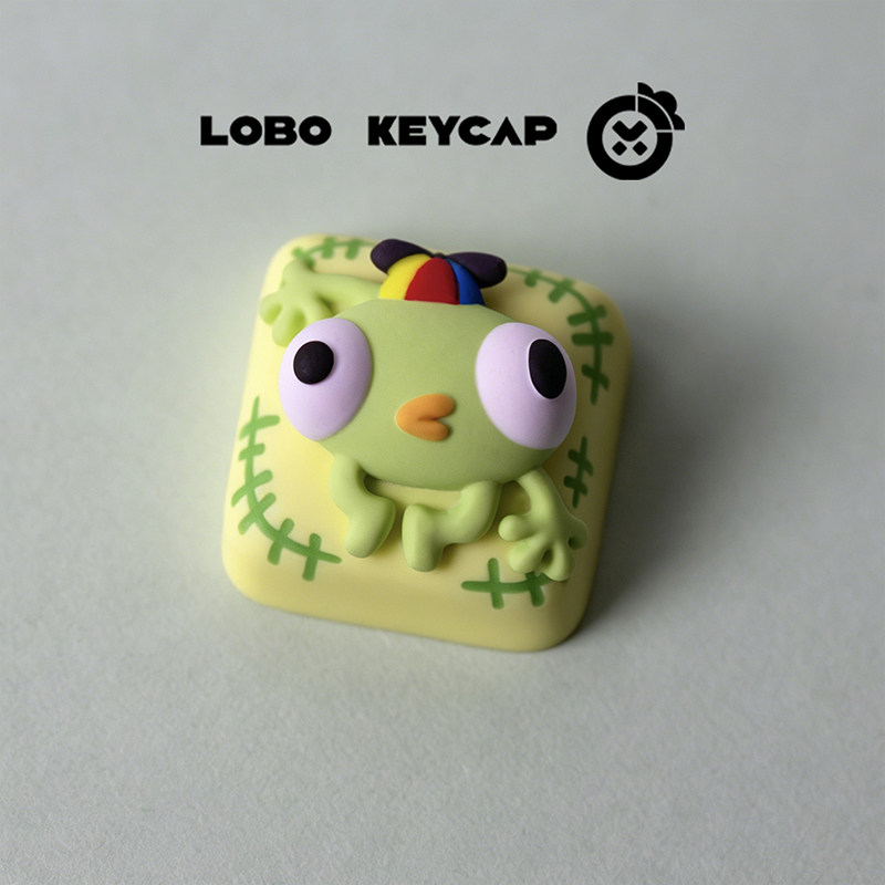 New Lobo Keycap Cute Resin Art - đánh giá và giá Gaming Accessories To Gift