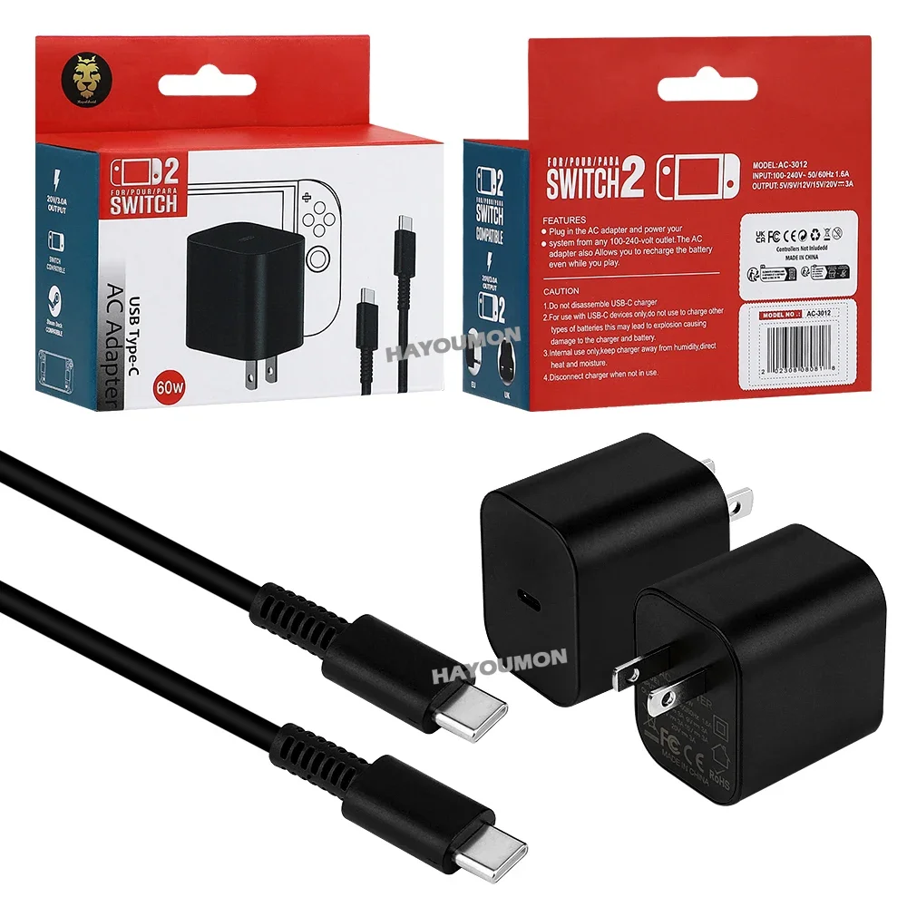AC Adapter For Switch 2 Fast C - đánh giá và giá Gaming Accessories Wall Mount